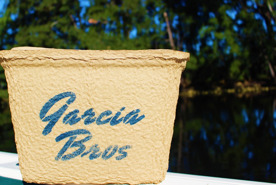 Garcia Bro's Seafood Biodegradable Cooler, Committed to Sustainability