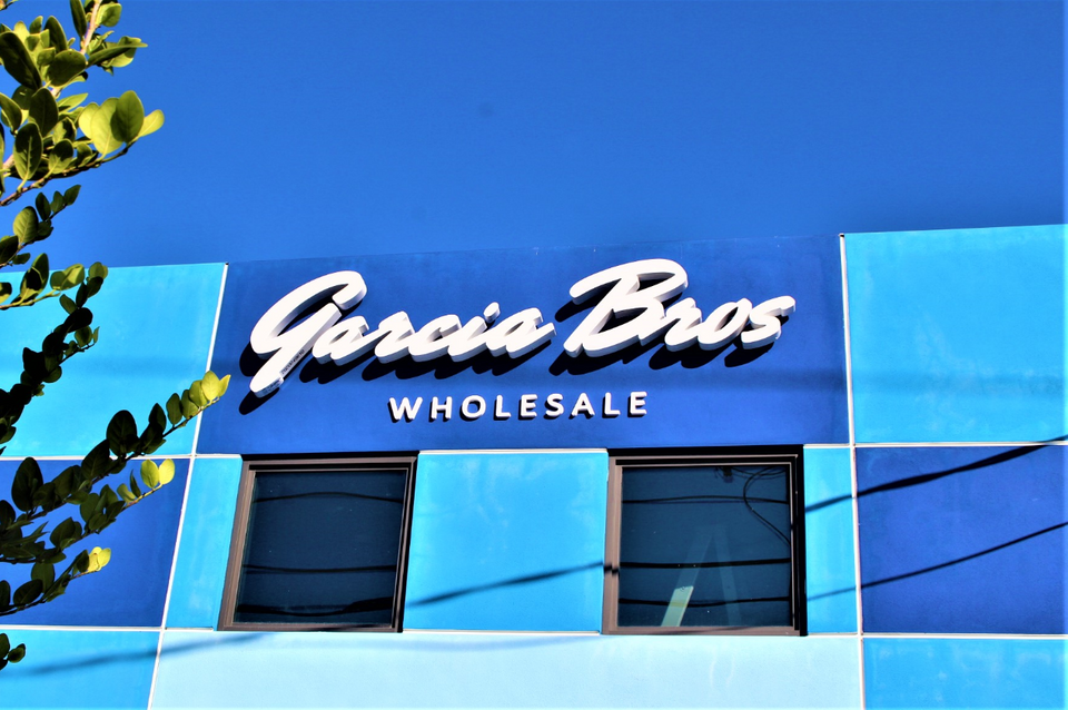 Garcia Bro's Seafood Front of Warehouse Seafood Processing Building